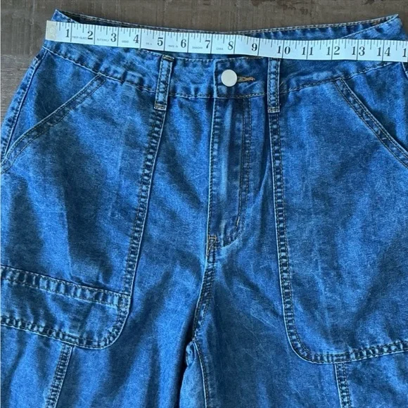 Free People Style Wide Leg Denim Jeans Lightweight High Waist Boho
30×29 - Picture 2 of 3